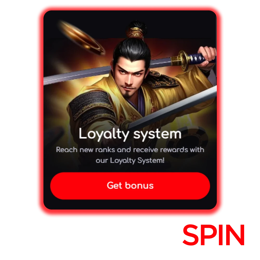 Join the KatanaSpin loyalty program and get rewards.